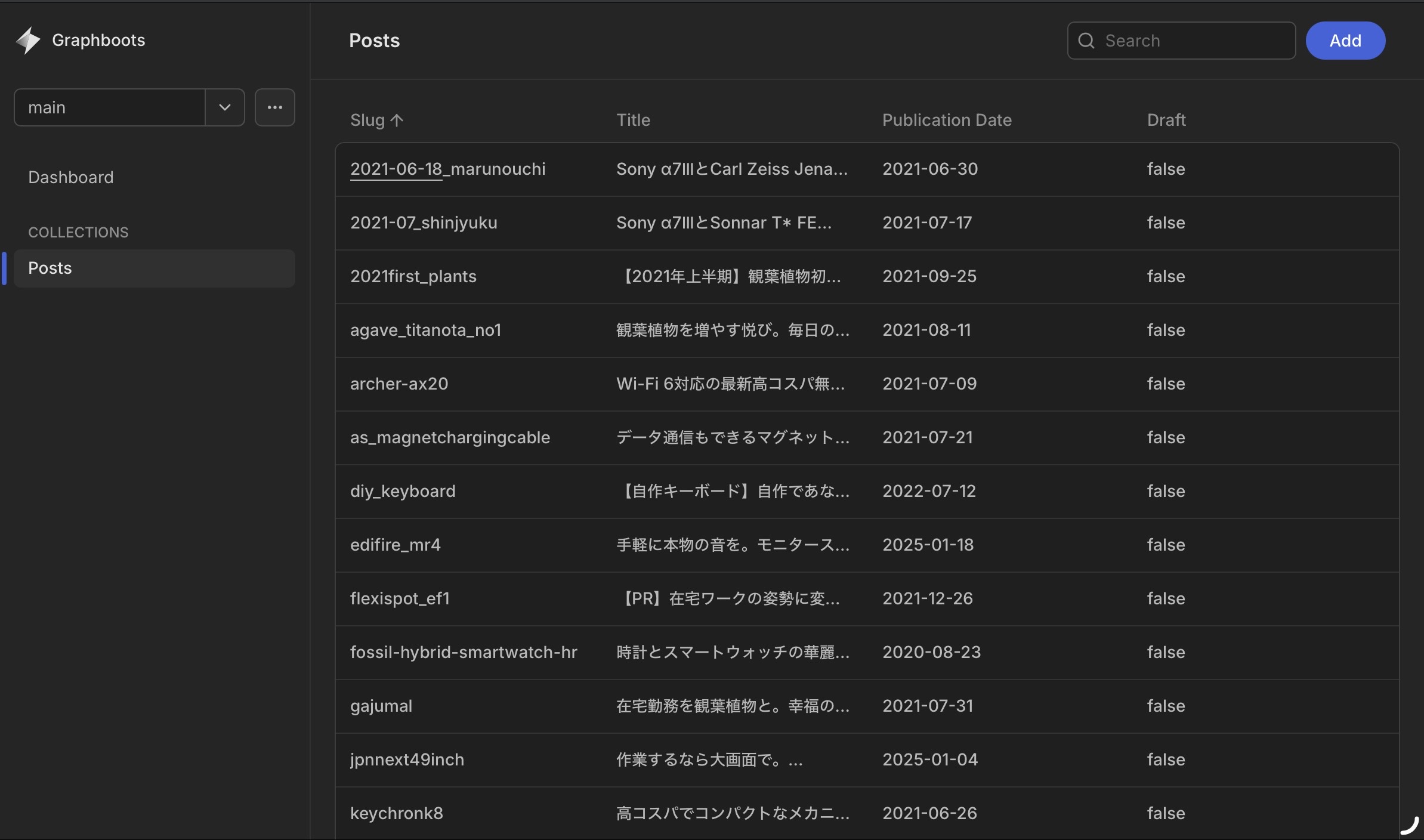 keystatic default admin UI